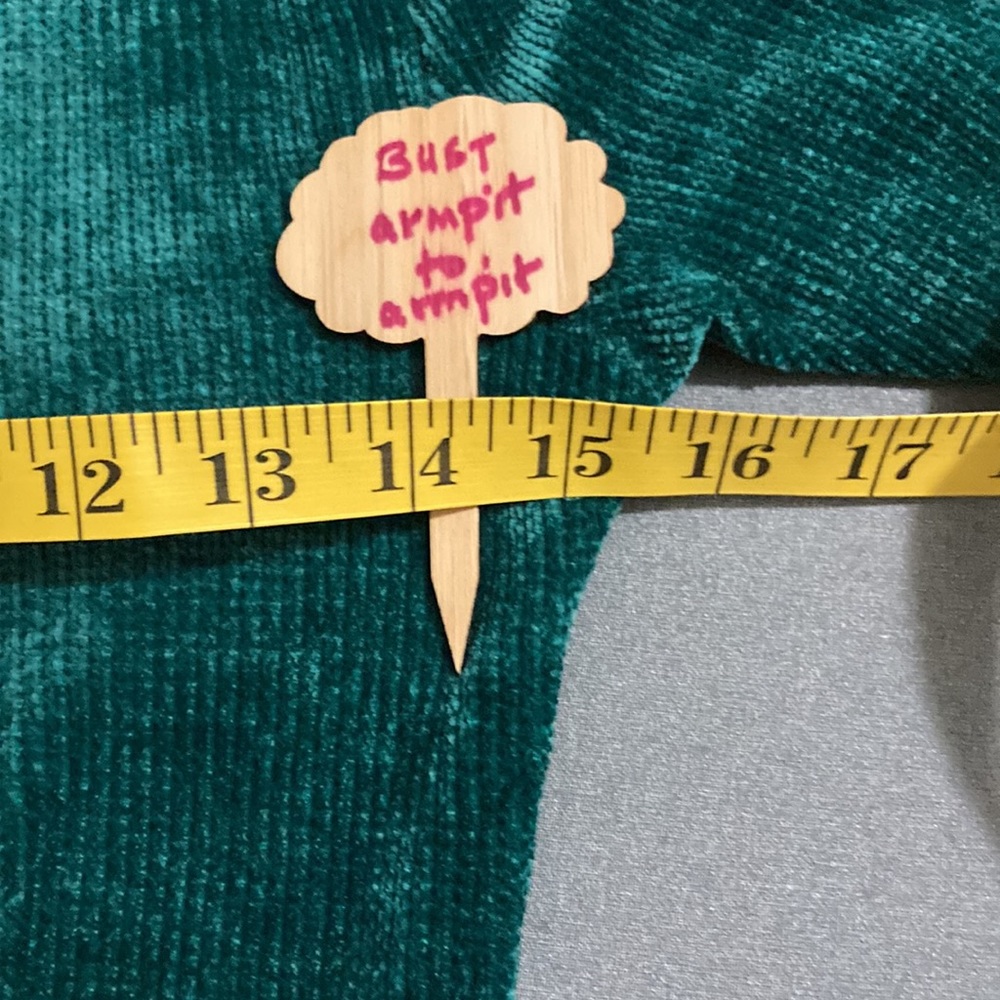 2-hip by wrapper forest green dress size 16 JUNIOR, sequined motif, 3/4 sleeves - Picture 6 of 7